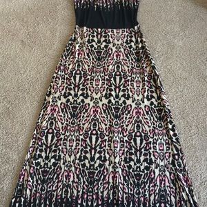 Maxi dress, animal print